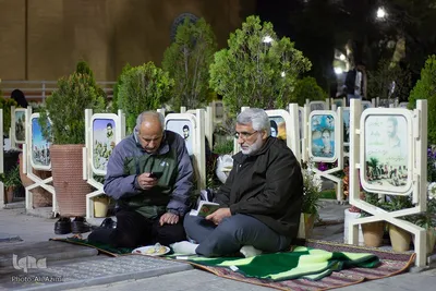 حال و هوای شب ۱۹ رمضان در گلستان شهدای اصفهان