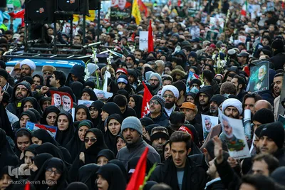 مراسم تشیع پیکر شهید سپهبد حاج قاسم سلیمانی در دانشگاه تهران