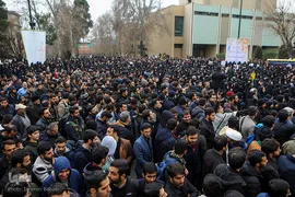 راهپیمایی دانشجویان دانشگاه های تهران در پی شهادت سردار قاسم سلیمانی