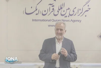 حضور عباس سلیمی، استاد پیشکسوت قرآن به مناسبت روز خبرنگار در تحریریه ایکنا