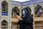 آیین تعویض پرچم گنبد آستان حضرت شاهچراغ (ع)‎‎