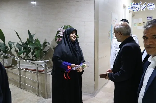 دیدار فرماندار بابلسر با پرستاران ،به مناسبت میلاد حضرت زینب کبری(ع) و روز پرستار