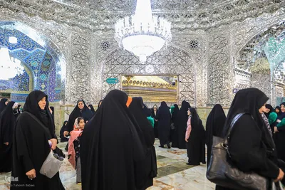 تشرف 313 خادمه حرم امام زاده صالح به قم