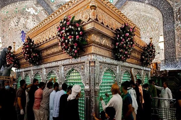 آذین‌بندی عتبات مقدس در عراق به مناسبت عید غدیر + عکس