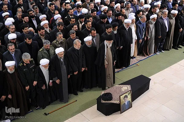 تشييع جثمان آية الله هاشمي شاهرودي في طهران