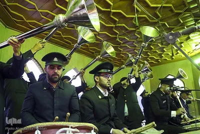 آیین نقاره زنی در حرم حضرت احمد بن موسی شاهچراغ(ع) شیراز‎‎