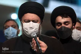 مراسم تشییع پیکر مرحوم حجت الاسلام والمسلمین علی اکبر محتشمی پور در جماران