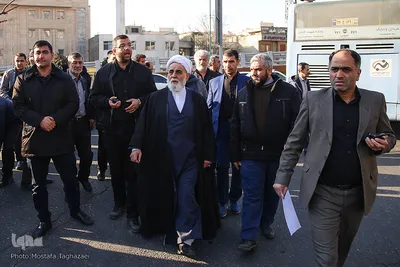 حجت الاسلام والمسلمین ناطق نوری، عضو مجمع تشخیص مصلحت نظام در مراسم تشییع پیکر مرحوم حجت الاسلام والمسلمین سید هاشم رسولی محلاتی