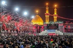 Halin da ake ciki a hubbaren Imam Hussain (AS)  a daren uku ga watan Safar 1444