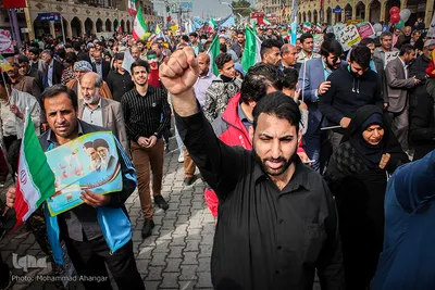 راهپیمایی ۲۲ بهمن در اهواز
