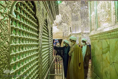 مراسم عمامه گذاری طلاب در اعیاد شعبانیه‎‎