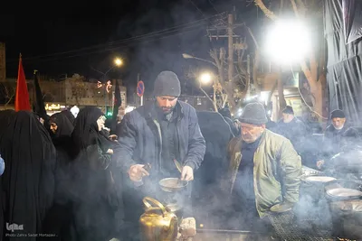 تجمع مردم درچه در سوگ شهادت رهبر انقلاب