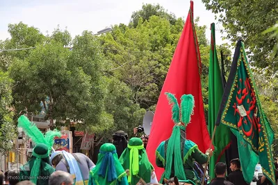 حرکت نمادین کاروان امام حسین (ع) در زنجان