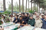 عکس | تشییع پیکر شهدای حمله تروریستی به مرزبانی در زاهدان