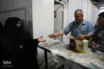 سفره‌های افطاری در جوار آستان علوی