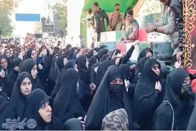 تشییع باشکوه ده آلاله سرخ از کربلای ایران؛ ساری در سالروز شهادت حضرت زهرا(س)