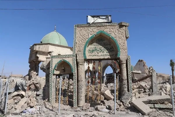 عملیات بازسازی مسجد جامع موصل رسما آغاز شد
 