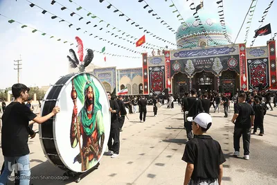 حضور پرشور دستجات عزاداری در تاسوعای حسینی در امامزاده سید معصوم (ع)
