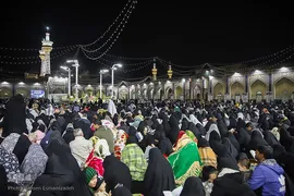 احیای شب ۲۱ رمضان در حرم مطهر رضوی