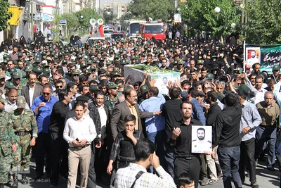 تشییع پیکر شهید «قربانعلی امیدی»