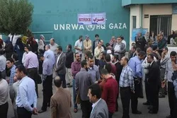 A Zirin Gaza Ma'aikatan UNRWA Sun Shiga Yajin Aiki