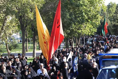 آیین پیاده‌روی جاماندگان اربعین حسینی در ارومیه
