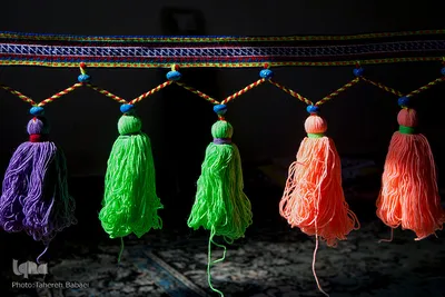 یکی از صنایع‌دستی تزیینی، کاربردی زنان بختیاری شیردنگ بافی است. شیردنگ بافی جنبه‌ خودمصرفی دارد. 
مواد اولیه عمده در تولید و بافت شیردنگ، انواع پشم‌های بهاره است که زنان عشایر با ظرافت خاصی توسط پیلی به‌ صورت رشته‌ نازکی می‌ریسند و پس ‌از آن به روش رنگرزی گیاهی(سنتی) به رنگ‌های شاد و با طراوت رنگ‌آمیزی کرده و بر اساس طرح های ذهنی شروع به بافت می‌کنند.