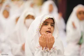 جشن تکلیف دختران در حرم شاهچراغ(ع)‎