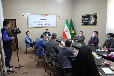 نشست خبری میرشریف رییس اتحادیه انجمن های اسلامی دانش آموزان استان یزد‎‎