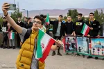 زنجیره انسانی دانش آموزان و کادر درمان تبریز در حمایت از مظلومان غزه‎