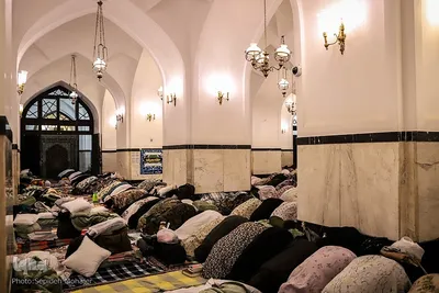 مراسم اعتکاف در حرم امام رضا(ع)