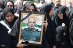 تشییع پیکر شهید سردار نارنجی در ارومیه‎