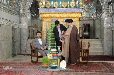 مراسم تحویل سال نو در آستان مقدس امامزاده سید حمزه(ع)‎ - تبریز