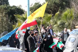 راهپیمایی خودرویی و موتوری 22 بهمن 1400 در یزد‎‎