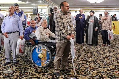 دیدار سربرست حجاج ایرانی با جانبازان