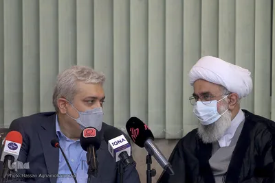 حجت‌الاسلام والمسلمین رضا رمضانی، دبیرکل مجمع جهانی اهل بیت(ع) و سورنا ستاری‌فر، معاون علمی و فناوری رئیس جمهور