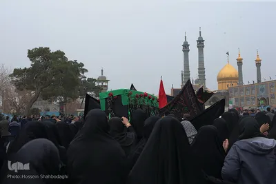 ⁨قم عزادار دخت نبی مکرم اسلام⁩(ص)