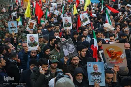 مراسم تشیع پیکر شهید سپهبد حاج قاسم سلیمانی در دانشگاه تهران