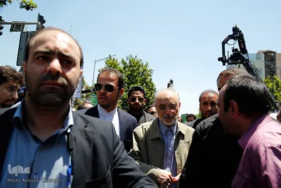 علی اکبر صالحی در راهپیمایی روز قدس