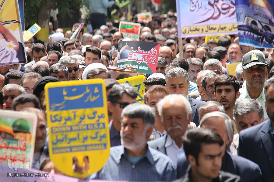 برگزاری راهپیمایی روز قدس در چهارمحال‌وبختیاری به صورت خودرویی