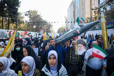 مراسم راهپیمایی ۱۳ آبان در تهران