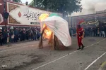 نمایش خیمه سوزان و حرکت نمادین کاروان اسرای کربلا – شهرستان اهر