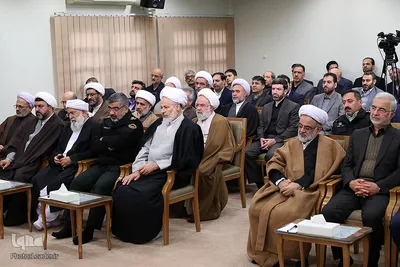 دیدار جمعی از دست‌اندرکاران و کارگزاران حج با حضرت آیت‌الله خامنه‌ای، رهبر معظم انقلاب اسلامی