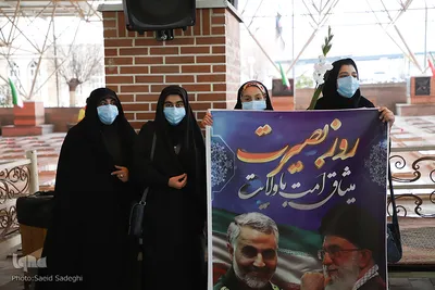 عطرافشانی گلزار شهدای وادی رحمت تبریز‎‎