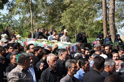 تشییع پیکر شهید ابراهیم غلامی، از رزمندگان دفاع مقدس