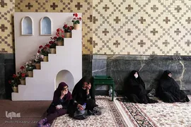 مراسم جزء خوانی قرآن کریم باحضور بانوان مجاور و زائر امام رئوف در دارالقرآن حرم مطهر امام رضا(ع)