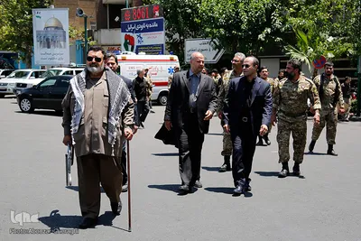 حسن فیروزآبادی در راهپیمایی روز قدس