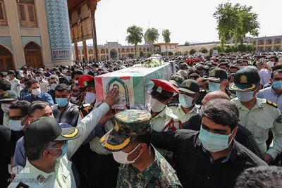 مراسم تشییع پیکر مطهر ستوان سوم شهید «صادق کریمی» - شیراز