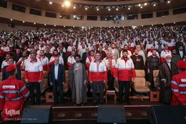 آیین گرامیداشت هفته دفاع مقدس و تجلیل از خادمان اربعین حسینی