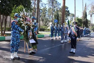 مراسم تشییع پیکر مطهر شهید سرهنگ دوم خلبان «صادق فلاحی» در شیراز‎‎
